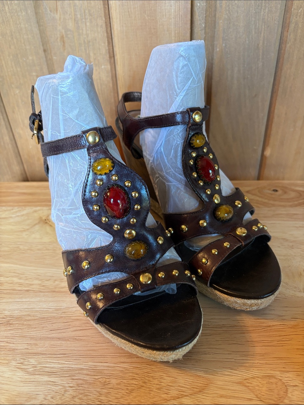 Franco Sarto Brown Sandals